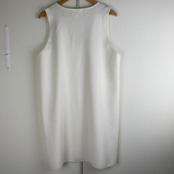 Tuckernuck Pomander Place Bixby Knit Mini Dress Ivory V Neck XL - Picture 10 of 14